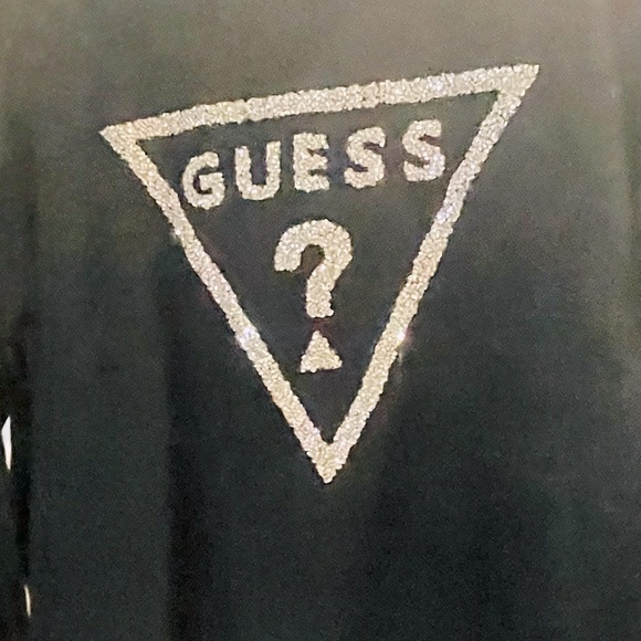 NEW Guess Women’s Black Sweater Embellished Size: Large (L) - Picture 2 of 3